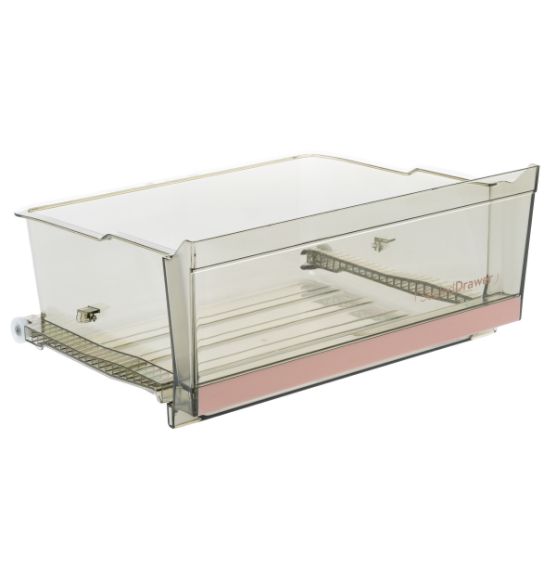 Picture of OEM General Electric (GE) WR32X39066 Gray Veg Pan Right Cafe