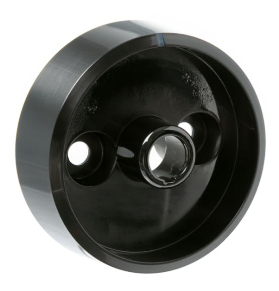 Picture of OEM General Electric (GE) WB03X39550 Black Stainless Knob