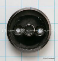 Picture of OEM General Electric (GE) WB03X39550 Black Stainless Knob