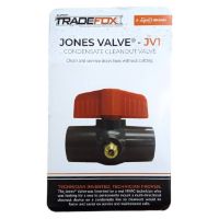 Picture of  Supco JV1 TradeFox Jones Valve Condensate Drain Cleanout Blow Out Valve for Air Conditioning and Refrigeration