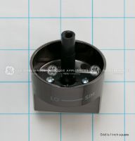 Picture of OEM General Electric (GE) WB03X39571 Black Stainless Knob