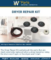 Picture of OEM Whirlpool Dryer Maintenance Repair Kit 4392067