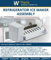 Picture of OEM Whirlpool Refrigerator Icemaker 8 Cube 2198597