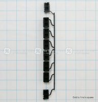 Picture of OEM General Electric (GE) WD09X25240 Black Painted 8 Button