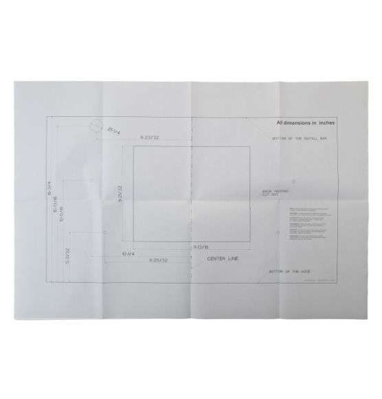 Picture of OEM General Electric (GE) WB01X41212 Installation Template 30