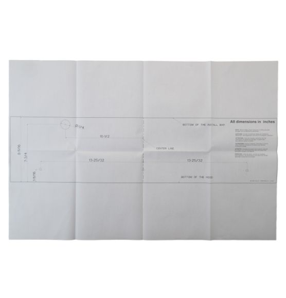 Picture of OEM General Electric (GE) WB01X41213 Installation Template 36