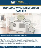 Picture of OEM Whirlpool Washer Drive Pulley & Cam Kit W10721967