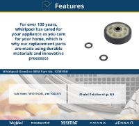 Picture of OEM Whirlpool Dryer Drum Roller 12001541