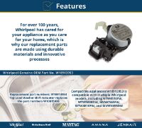 Picture of OEM Whirlpool Washer Brake Shift Actuator W10913953