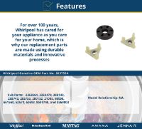 Picture of OEM Whirlpool Washer Motor Coupler 285753A