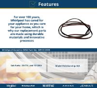 Picture of OEM Whirlpool WPY312959 Dryer Drive Belt