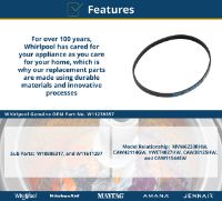 Picture of OEM Whirlpool W11239857 Washer Drive Belt