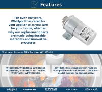 Picture of OEM Whirlpool W11395618 Washer Run Capacitor