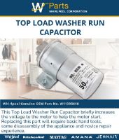 Picture of OEM Whirlpool W11395618 Washer Run Capacitor