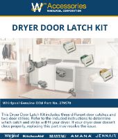 Picture of OEM Whirlpool 279570 Dryer Door Latch Kit
