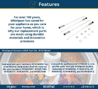 Picture of OEM Whirlpool W10780048 Washing Machine Suspension Rod Kit