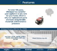 Picture of OEM Whirlpool Cutoff-Tml 3977394