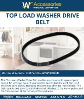 Picture of OEM Whirlpool Washing Machine Drive Belt W10006384
