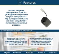 Picture of OEM Whirlpool WP2315539 Refrigerator Evaporator Fan Motor 