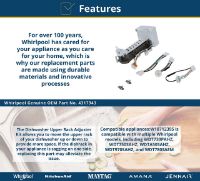 Picture of OEM Whirlpool Refrigerator 4317943 Ice Maker Assembly