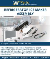 Picture of OEM Whirlpool Refrigerator 4317943 Ice Maker Assembly