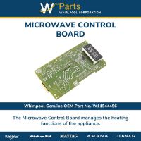 Picture of OEM Whirlpool W11544456 Microwave Control Board Assembly