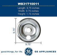 Picture of OEM GE Range WB31T10011 Drip / Burner Bowl (8-inch)