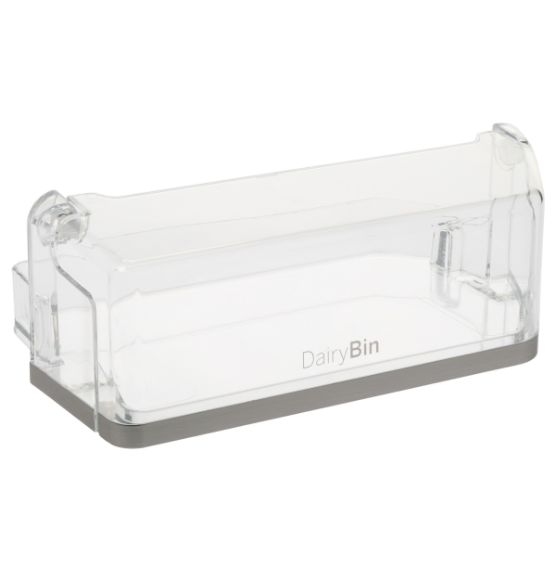 Picture of WR71X32083 Clear Dairy Bin – GE Refrigerator Door Dairy Compartment | Genuine OEM Part