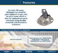 Picture of OEM Whirlpool Dryer WP8557403 High-Limit Thermostat & Thermistor Assembly