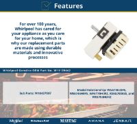 Picture of OEM Whirlpool Range - W11129442 Infinite Switch