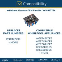 Picture of Whirlpool Cooktop / Range - W10917724 Infinite Switch (Genuine OEM Part)