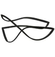 Picture of OEM General Electric (GE) WR14X40080 Ref Door Gasket Grey