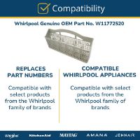 Picture of W11772520 Silverware Basket – Whirlpool / KitchenAid / Maytag Dishwasher Cutlery Basket | Genuine OEM Part