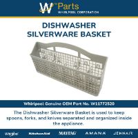 Picture of W11772520 Silverware Basket – Whirlpool / KitchenAid / Maytag Dishwasher Cutlery Basket | Genuine OEM Part