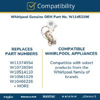 Picture of W11452196 Evaporator Fan Motor – Whirlpool / KitchenAid / Maytag Refrigerator | Genuine OEM Part