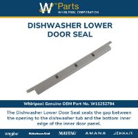 Picture of W11252794 Tub Seal – Whirlpool / Maytag / KitchenAid Dishwasher | Genuine OEM Part