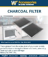 Picture of 8206230A Microwave Charcoal Filter – Whirlpool Maytag KitchenAid Microwave | Genuine OEM Part