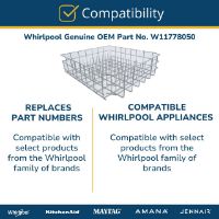 Picture of W11778050 Dishwasher Lower Dishrack Assembly – Whirlpool KitchenAid Maytag | Genuine OEM Part