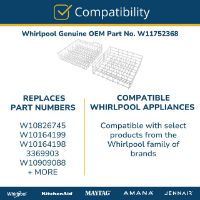 Picture of W11752368 Dishrack Service Kit – Whirlpool & Maytag Dishwasher | Genuine OEM Part