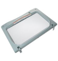Picture of WH10X40097 Washer Lid Frame and Glass Assembly (White) – GE, Hotpoint | Genuine OEM Part