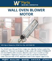 Picture of W11598119 Wall Oven Cooling Blower Motor Assembly | Whirlpool KitchenAid JennAir Maytag | Genuine OEM Part