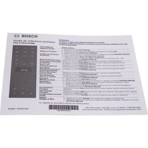 Picture of OEM Bosch Thermador Brochure 18001441