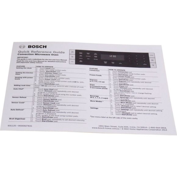 Picture of OEM Bosch Thermador Brochure 18001458