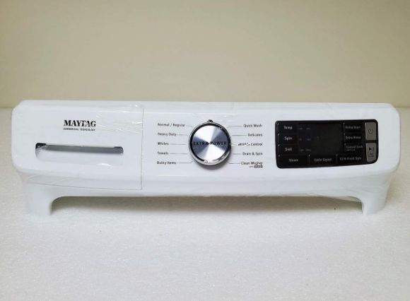 Picture of Whirlpool Washer Control Panel Assembly (White) W11316623