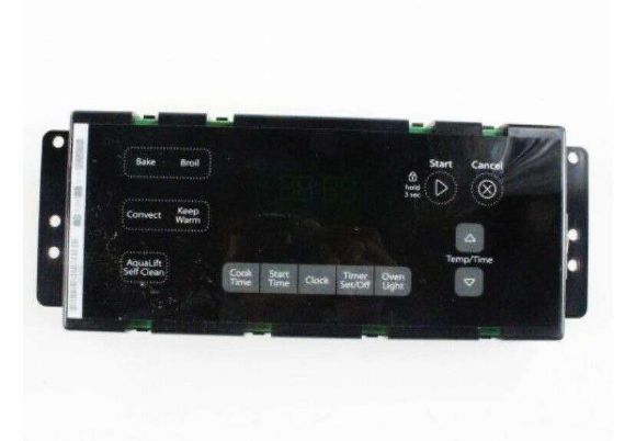 Picture of Whirlpool Range Oven Control Board and Overlay (Black) WPW10348712