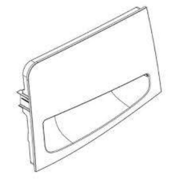 Picture of Whirlpool Washer Dispenser Drawer Handle (Silver) W10784646