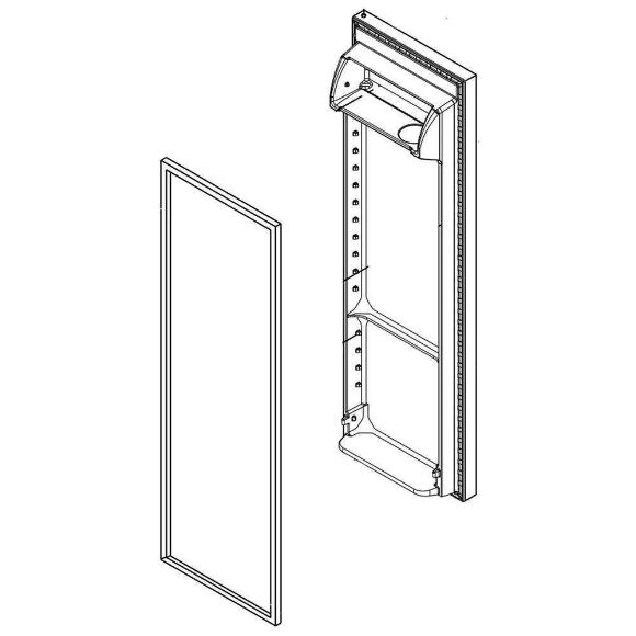 Picture of Whirlpool Refrigerator Door Assembly (Stainless) LW10913407