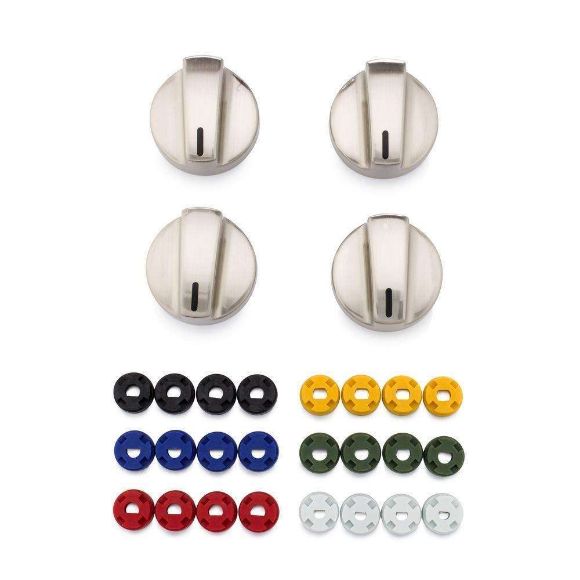 Picture of Universal Four Stainless Burner Knob Kit KNOBKIT4S