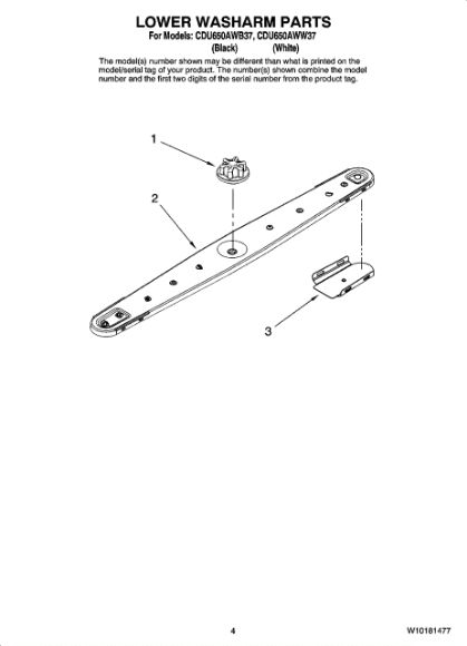 Picture of Whirlpool Dishwasher Arm Cap 99002654