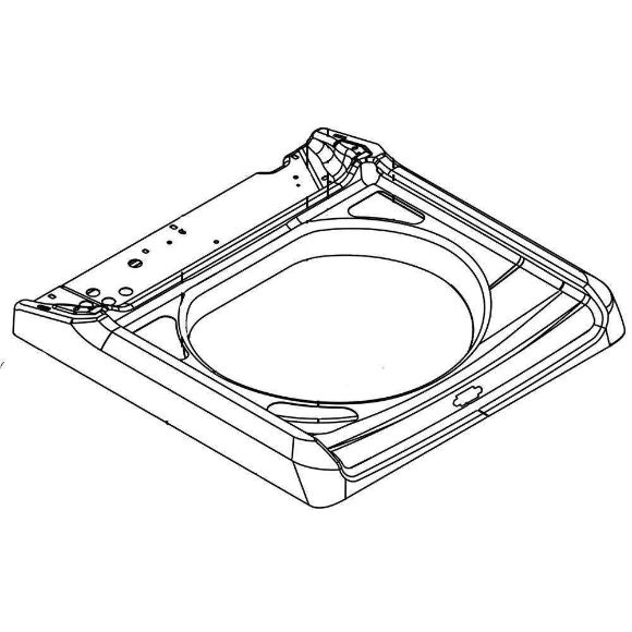 Picture of Whirlpool Washer Main Top (White) W10552507